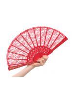Red Lace Fan