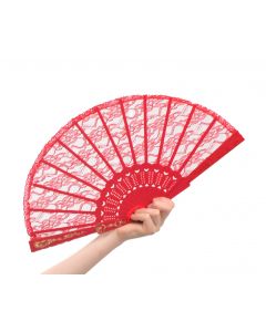 Red Lace Fan
